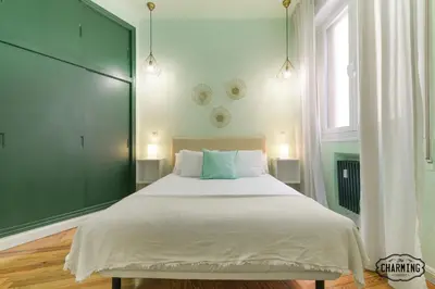 Cama o camas de una habitación en Gran Vía Center, 2 dormitorios en pleno centro