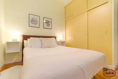 Cama o camas de una habitación en Gran Vía Center, 2 dormitorios en pleno centro