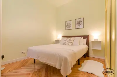 Cama o camas de una habitación en Gran Vía Center, 2 dormitorios en pleno centro
