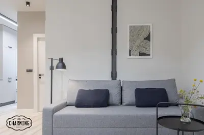 Zona de estar de Retiro Chic - Apartamento de 1 dormitorio