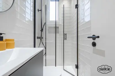 Un baño de Retiro Chic - Apartamento de 1 dormitorio
