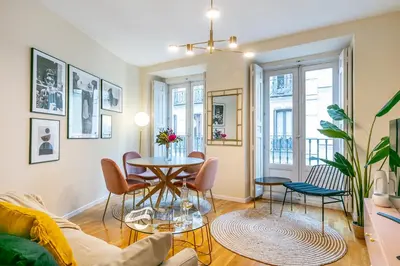 Zona de estar de Luxury Belmont Puerta del Sol