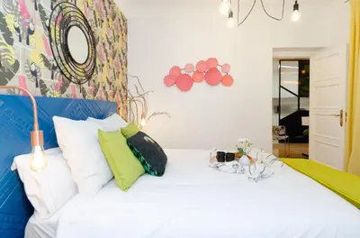 Cama o camas de una habitación en Palacio Premium Stay