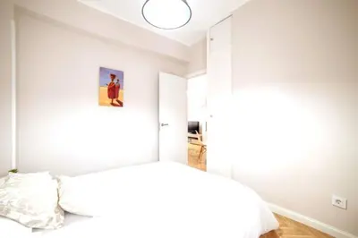 Cama o camas de una habitación en MyHouseSpain - Superb apartment close to Madrid City Center