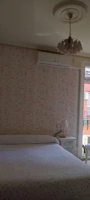 Cama o camas de una habitación en Hostal Romero
