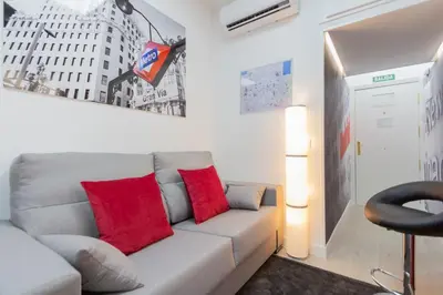 Zona de estar de Gran Vía Apartment