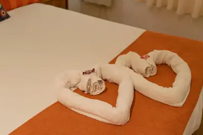 Cama o camas de una habitación en Gran Via Alaia Seasonal Living