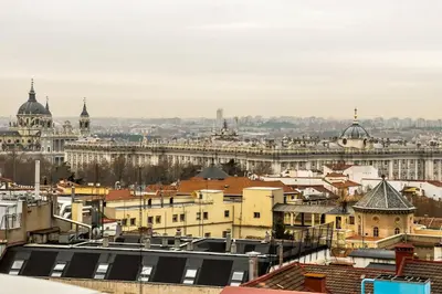 Vista general de Madrid o vista desde el apartamento