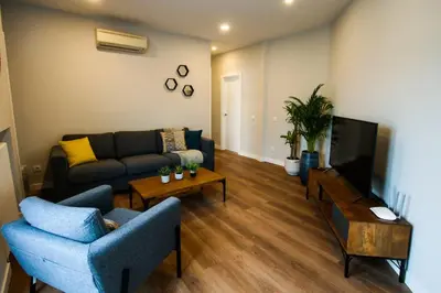Zona de estar de Apartamento con Terraza a Gran Vía y Palacio Real