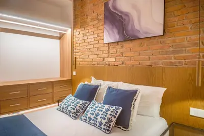 Cama o camas de una habitación en Goya I calle Jorge Juan 2BR 2BH