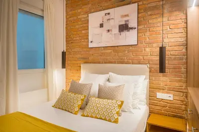 Cama o camas de una habitación en Goya I calle Jorge Juan 2BR 2BH