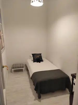 Cama o camas de una habitación en Nuevo Elegante piso Vintage en plena Plaza Mayor