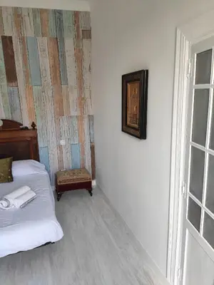 Cama o camas de una habitación en Nuevo Elegante piso Vintage en plena Plaza Mayor
