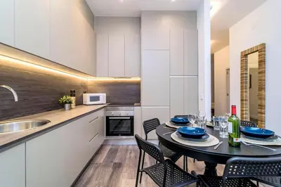 Una cocina o zona de cocina en Magistral Apartamento a solo pasos de Gran Vía
