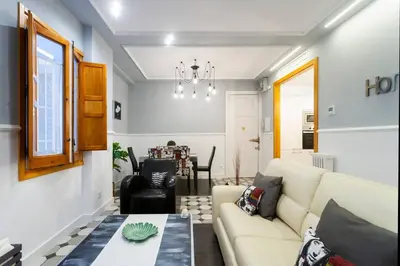 Zona de estar de Chic Apartment Madrid Goya by Batuecas