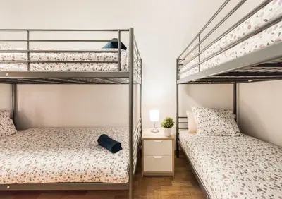 Cama o camas de una habitación en Apartamento en Malasaña