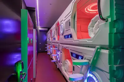 Plano de Art Seven Hostel Capsules
