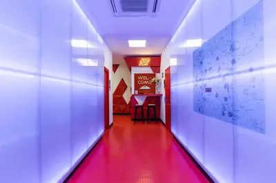 Plano de Art Seven Hostel Capsules