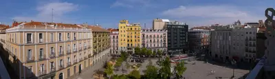 Vista general de Madrid o vista desde el apartamento