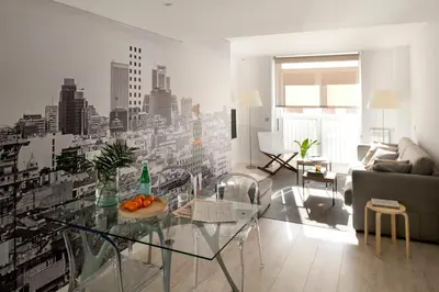 Zona de estar de Eric Vökel Boutique Apartments - Atocha Suites