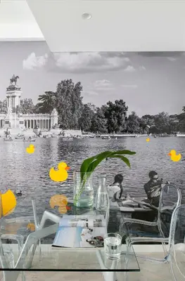 Vista de un río cerca de este apartahotel