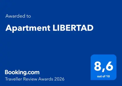 Certificado, premio, señal o documento que está expuesto en Apartment LIBERTAD