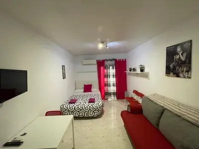 Una televisión o centro de entretenimiento en Estudio Las Huertas