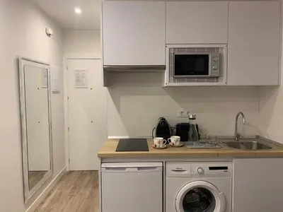 Una cocina o zona de cocina en Lagasca Charming Apartment
