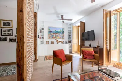 Una televisión o centro de entretenimiento en Chamberí Design Loft