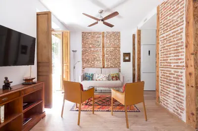 Una televisión o centro de entretenimiento en Chamberí Design Loft