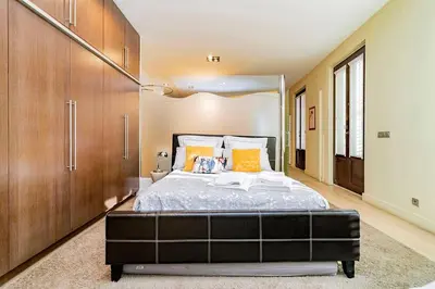 Cama o camas de una habitación en Luxury Apartment in La Latina by Batuecas