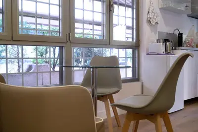 Zona de estar de Moncloa room apartments