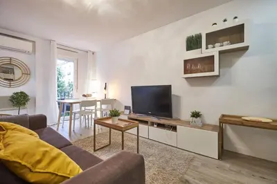 Una televisión o centro de entretenimiento en Apartment SAN MIGUEL