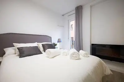 Cama o camas de una habitación en Apartment SAN MIGUEL