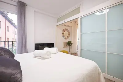 Cama o camas de una habitación en Apartment SAN MIGUEL