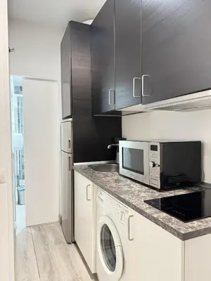 Una cocina o zona de cocina en Apartamentos Day Madrid MALASAÑA II