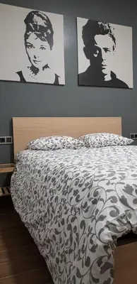 Cama o camas de una habitación en PICASSO CALLAO WiFi FREE - TEMPORADA RENTAL Workers & Stud