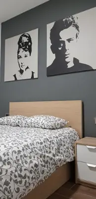 Cama o camas de una habitación en PICASSO CALLAO WiFi FREE - TEMPORADA RENTAL Workers & Stud