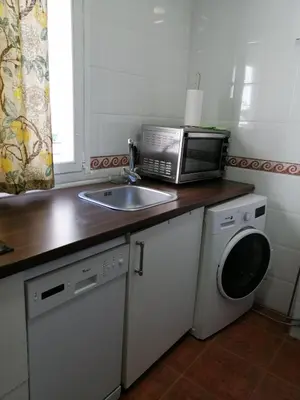 Una cocina o zona de cocina en Piso Madrid Pacifico M-30