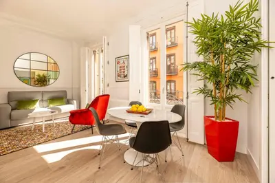 Zona de estar de Madrid 1915 Private Suites