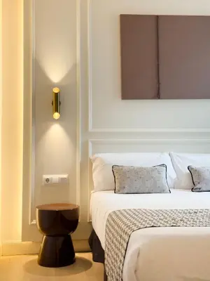 Cama o camas de una habitación en Ópera Stays by Charming