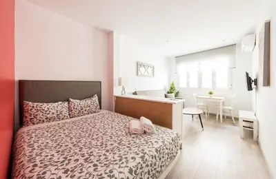 Cama o camas de una habitación en La Vivienda de Pedro Zerolo
