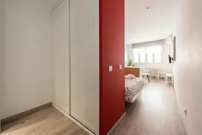 Cama o camas de una habitación en La Vivienda de Pedro Zerolo
