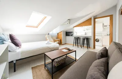 Cama o camas de una habitación en El Refugio de Barceló