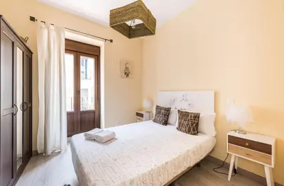 Cama o camas de una habitación en La Casa de Miguel Servet