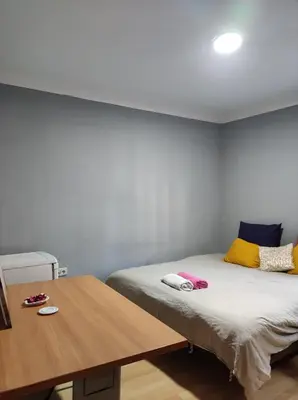 Cama o camas de una habitación en Bulevar habitaciones