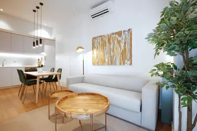 Zona de estar de Tirso Suite