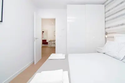 Cama o camas de una habitación en Deslumbrante Apartamento en Plaza España, by Batuecas