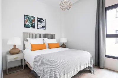 Cama o camas de una habitación en Feelathome Goya Apartments