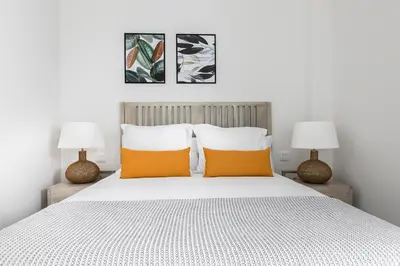 Cama o camas de una habitación en Feelathome Goya Apartments